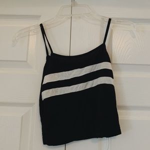 Super soft, black cropped tank top!